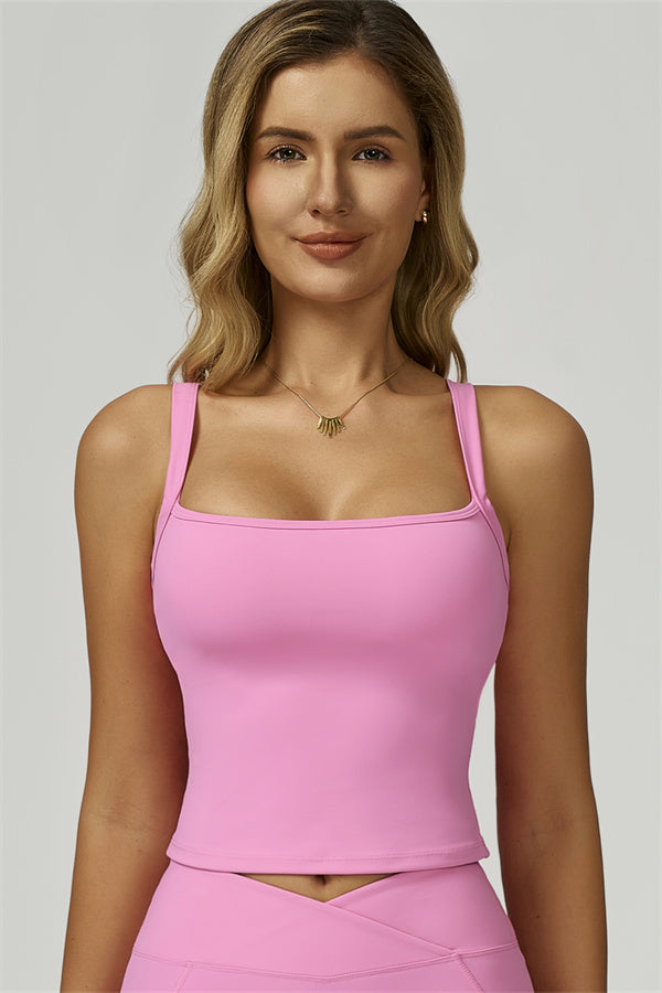 Crop Top Flourish — lekki crop top do jogi z otwartym tyłem