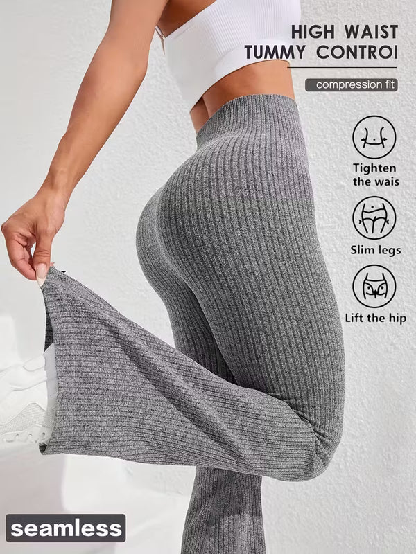 Legginsy Rib Seamless Flare