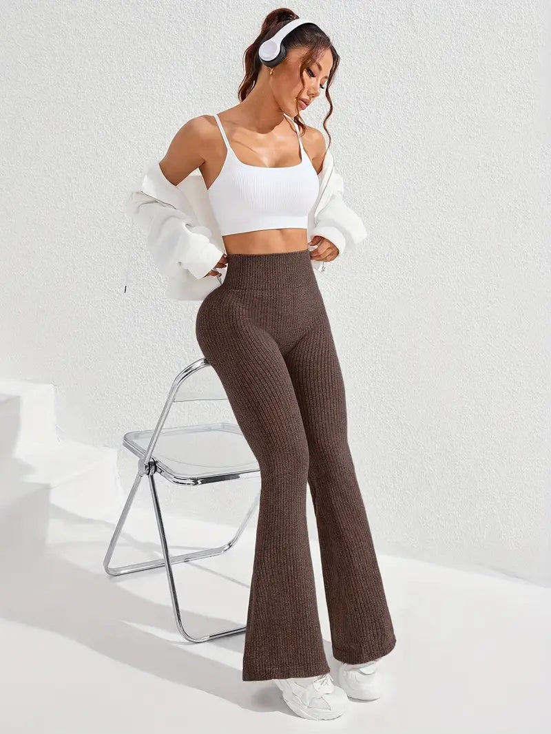 Legginsy Rib Seamless Flare