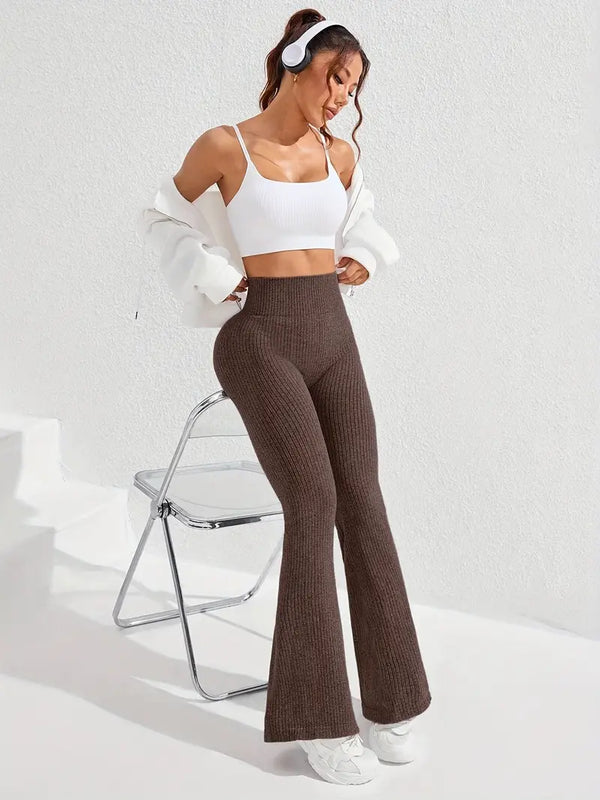 Legginsy Rib Seamless Flare