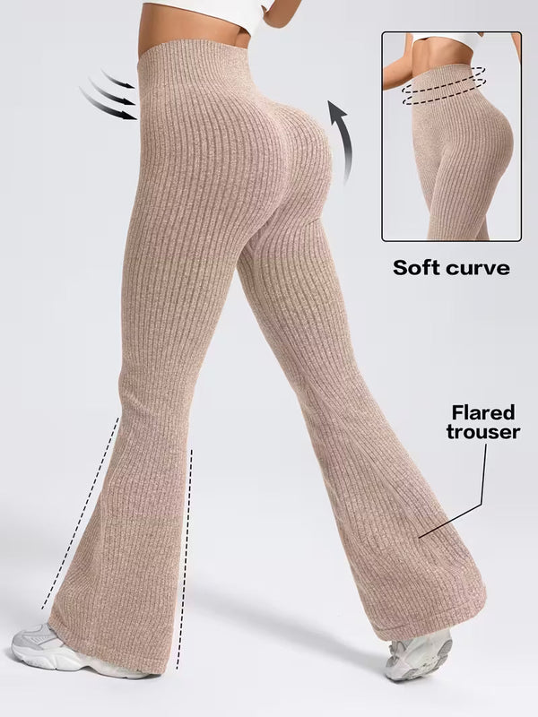 Legginsy Rib Seamless Flare