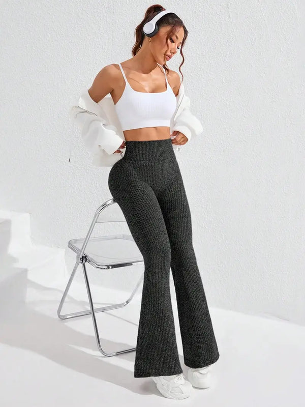 Legginsy Rib Seamless Flare