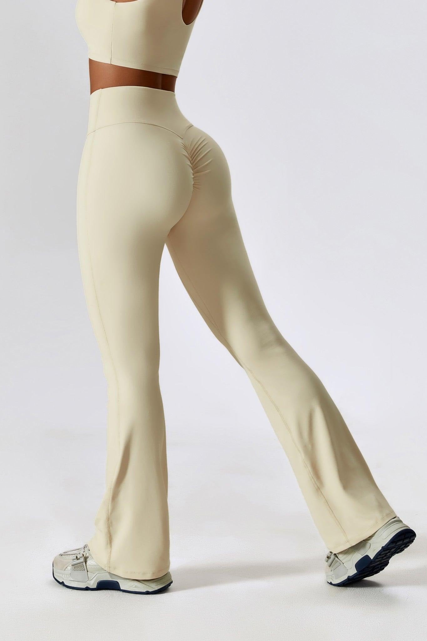 Legginsy Diuna Flare — legginsy z rozkloszowanym dołem